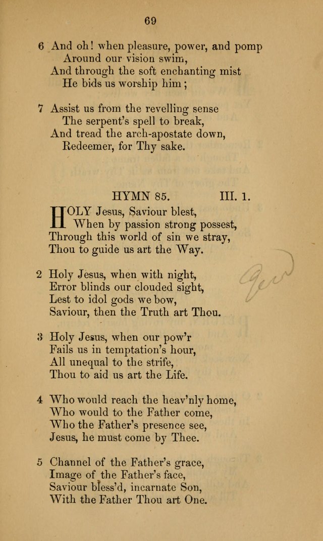 A Collection of Hymns page 69