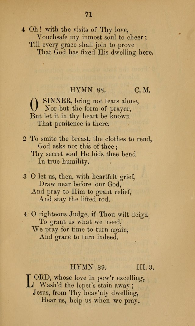 A Collection of Hymns page 71