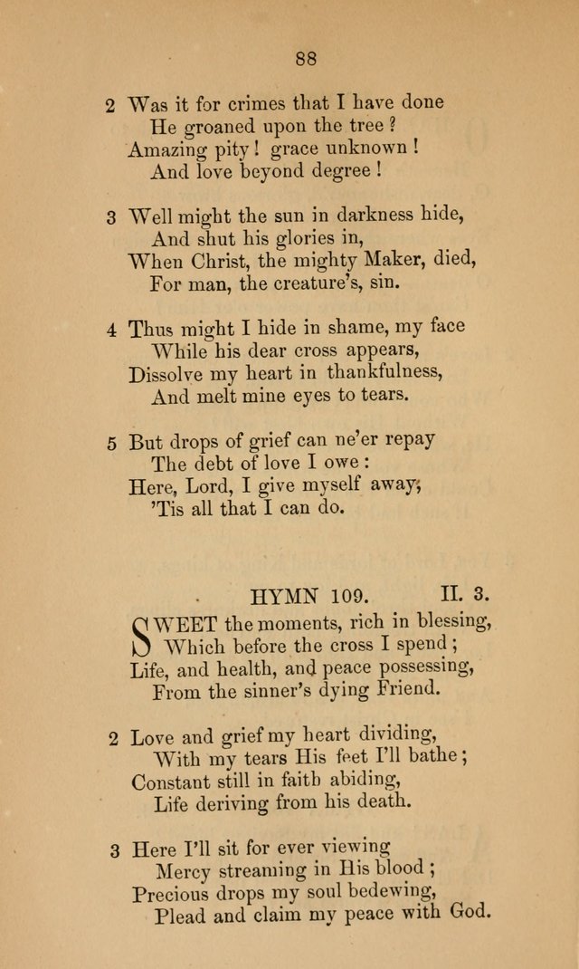 A Collection of Hymns page 88