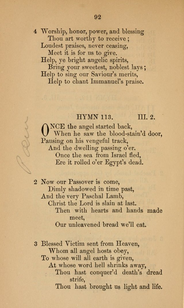 A Collection of Hymns page 92