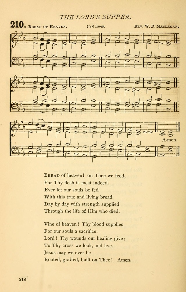 Church Hymnal page 218