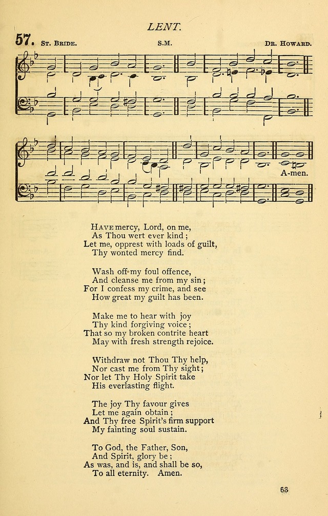Church Hymnal page 63