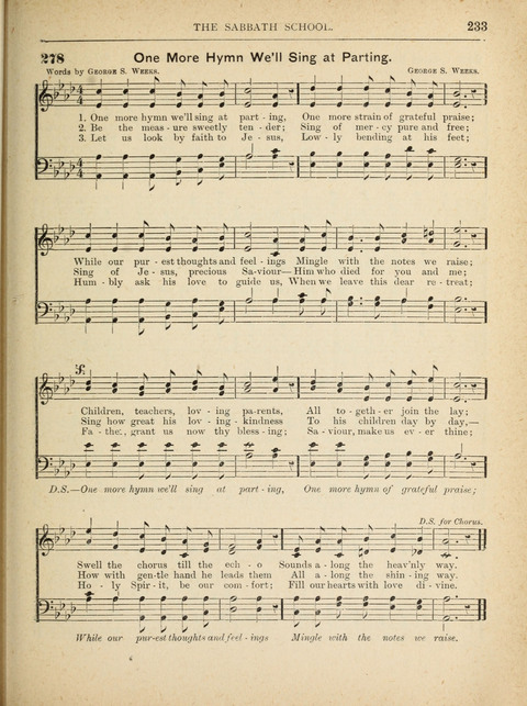 The Canadian Hymnal: a collection of hymns and music for Sunday schools, Epworth leagues, prayer and praise meetings, family circles, etc. (Revised and enlarged) page 233