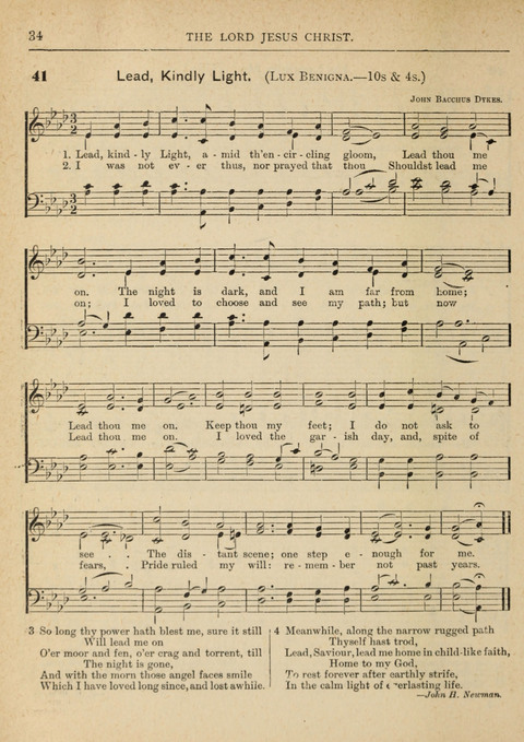 The Canadian Hymnal: a collection of hymns and music for Sunday schools, Epworth leagues, prayer and praise meetings, family circles, etc. (Revised and enlarged) page 34