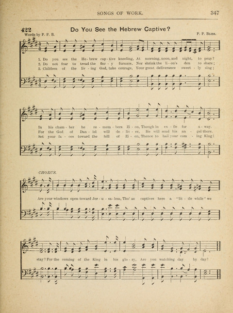 The Canadian Hymnal: a collection of hymns and music for Sunday schools, Epworth leagues, prayer and praise meetings, family circles, etc. (Revised and enlarged) page 347