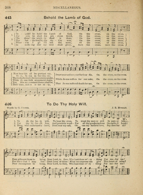 The Canadian Hymnal: a collection of hymns and music for Sunday schools, Epworth leagues, prayer and praise meetings, family circles, etc. (Revised and enlarged) page 368