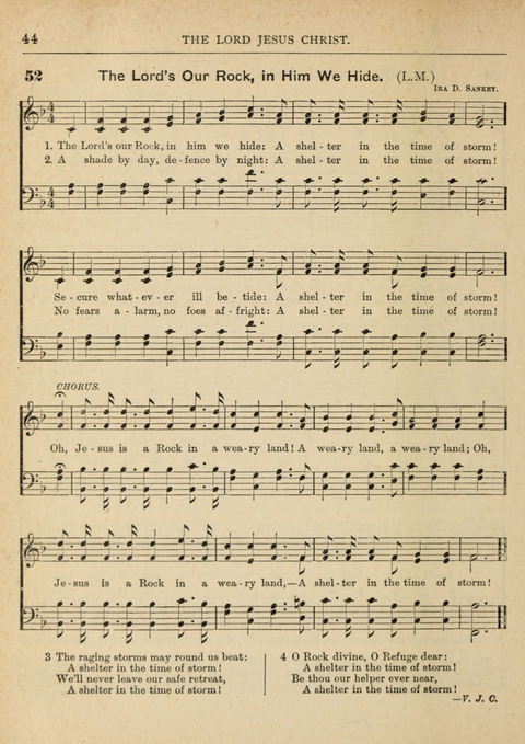 The Canadian Hymnal: a collection of hymns and music for Sunday schools, Epworth leagues, prayer and praise meetings, family circles, etc. (Revised and enlarged) page 44