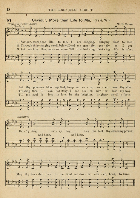 The Canadian Hymnal: a collection of hymns and music for Sunday schools, Epworth leagues, prayer and praise meetings, family circles, etc. (Revised and enlarged) page 48