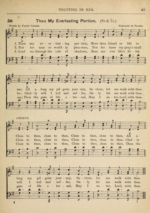 The Canadian Hymnal: a collection of hymns and music for Sunday schools, Epworth leagues, prayer and praise meetings, family circles, etc. (Revised and enlarged) page 49