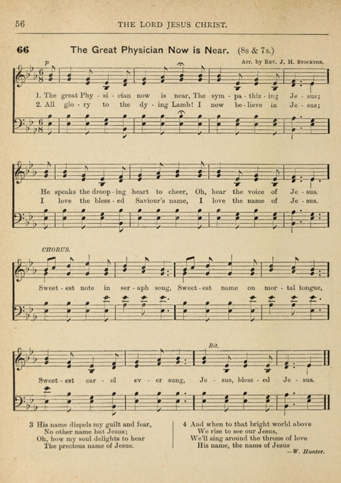 The Canadian Hymnal: a collection of hymns and music for Sunday schools, Epworth leagues, prayer and praise meetings, family circles, etc. (Revised and enlarged) page 56