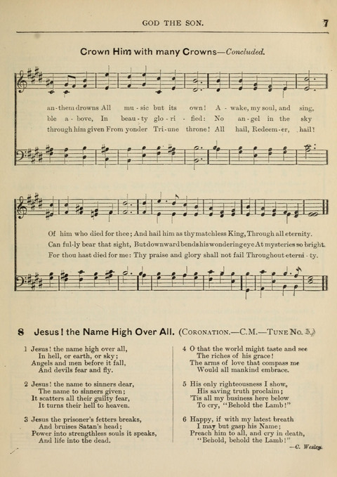 The Canadian Hymnal: a collection of hymns and music for Sunday schools, Epworth leagues, prayer and praise meetings, family circles, etc. (Revised and enlarged) page 7