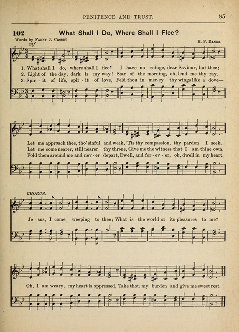 The Canadian Hymnal: a collection of hymns and music for Sunday schools, Epworth leagues, prayer and praise meetings, family circles, etc. (Revised and enlarged) page 85