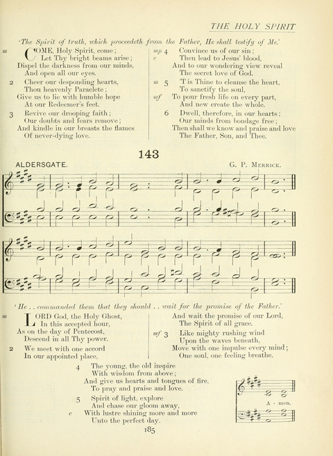 The Church Hymnary page 185