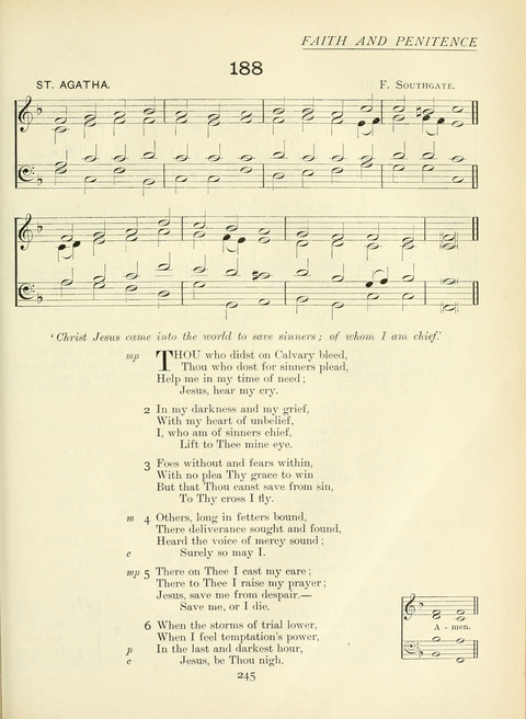 The Church Hymnary page 245
