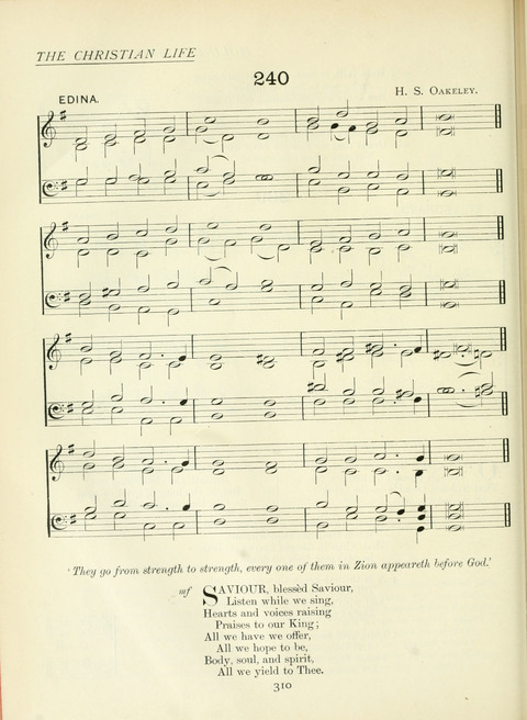 The Church Hymnary page 310