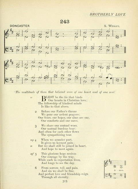 The Church Hymnary page 315
