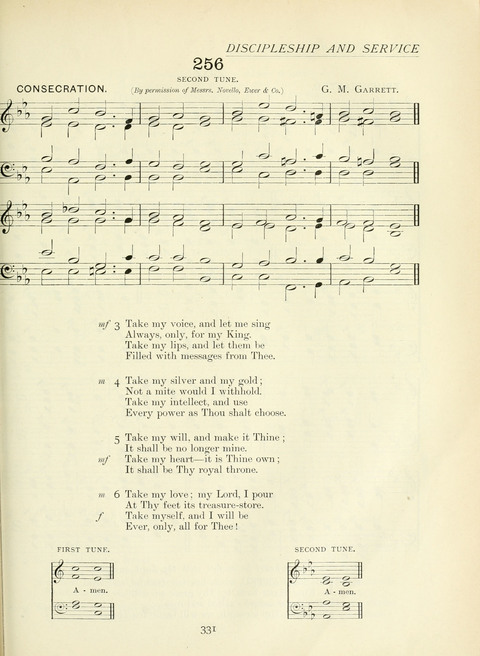 The Church Hymnary page 331