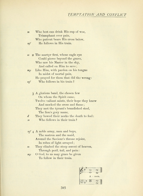 The Church Hymnary page 345