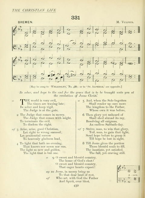 The Church Hymnary page 432