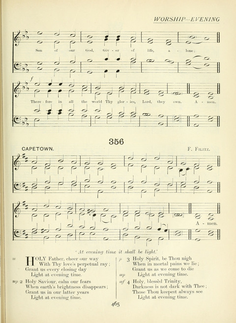 The Church Hymnary page 465