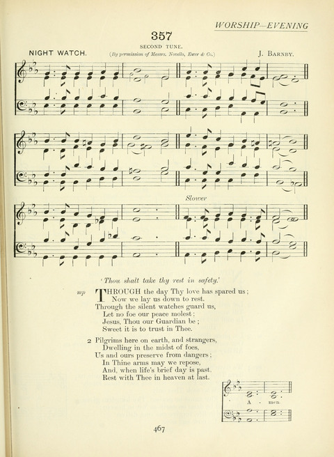 The Church Hymnary page 467