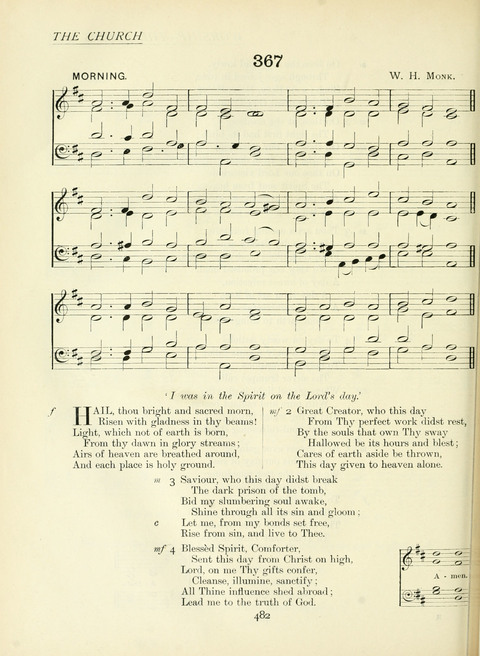 The Church Hymnary page 482