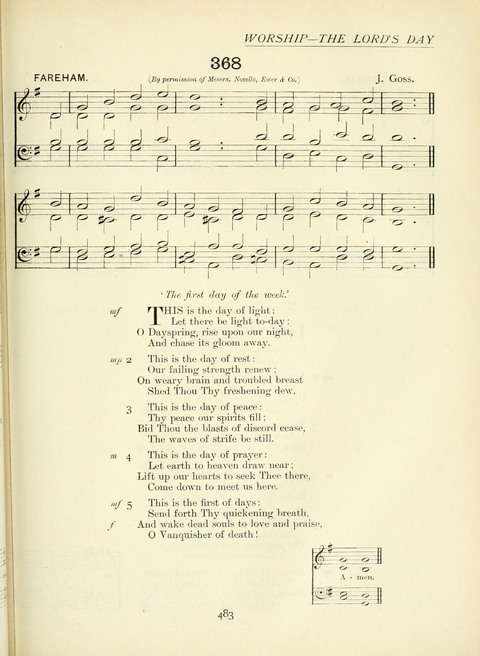 The Church Hymnary page 483