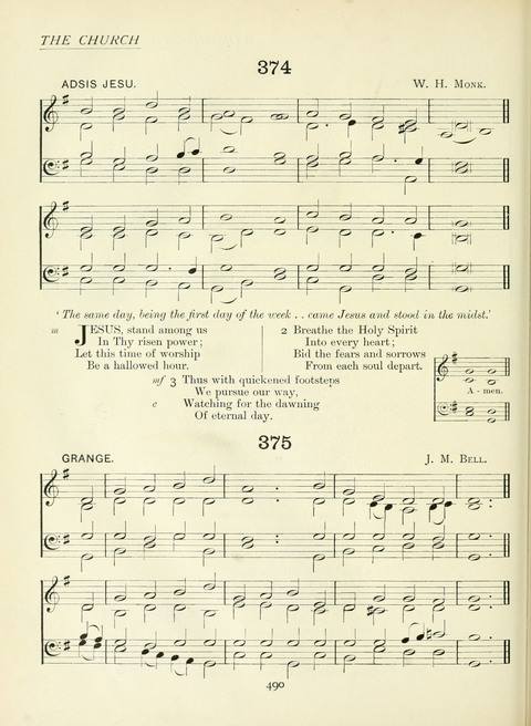 The Church Hymnary page 490