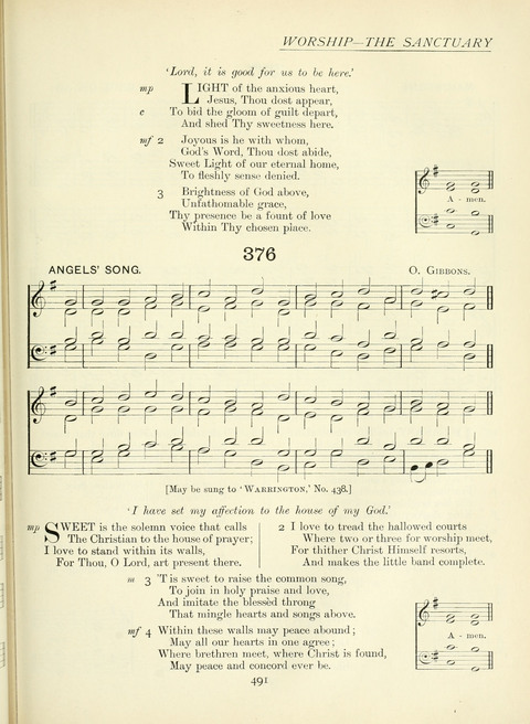 The Church Hymnary page 491