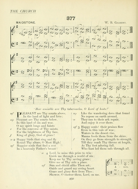 The Church Hymnary page 492