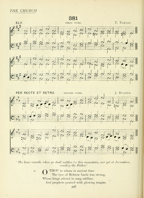 The Church Hymnary page 496