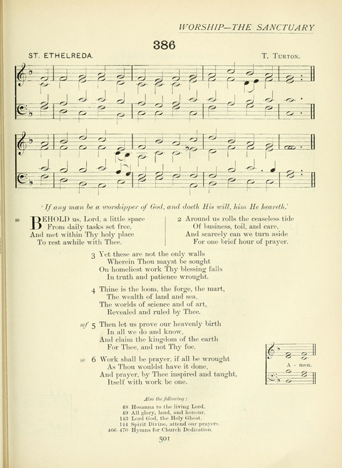 The Church Hymnary page 501