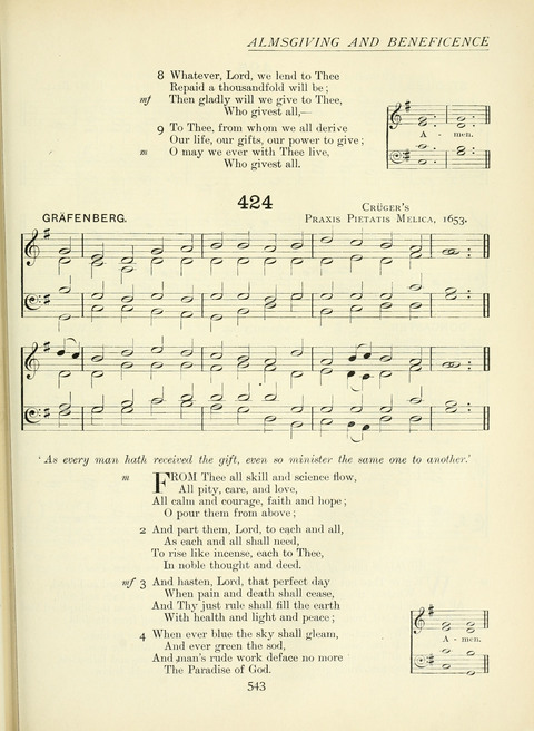 The Church Hymnary page 543