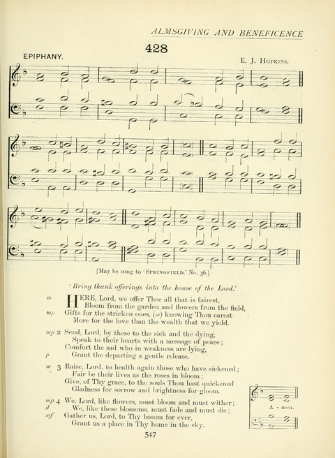 The Church Hymnary page 547