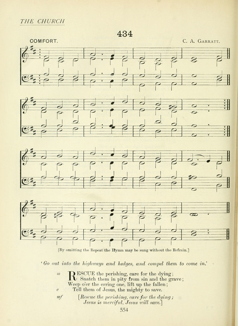The Church Hymnary page 554