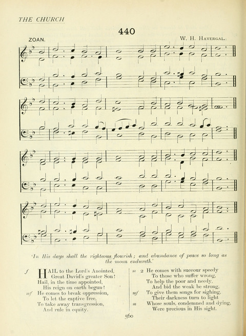 The Church Hymnary page 560