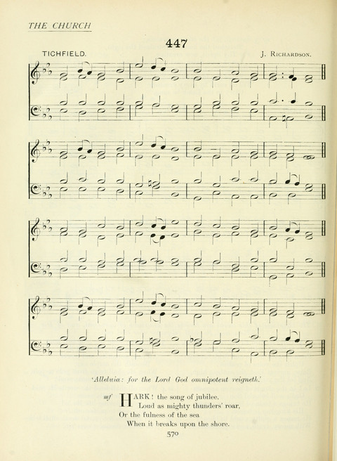 The Church Hymnary page 570