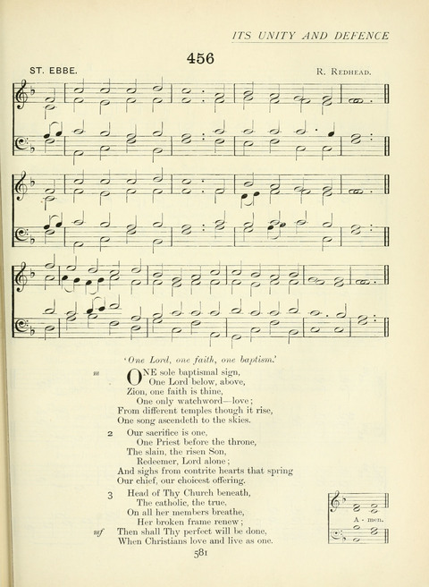 The Church Hymnary page 581