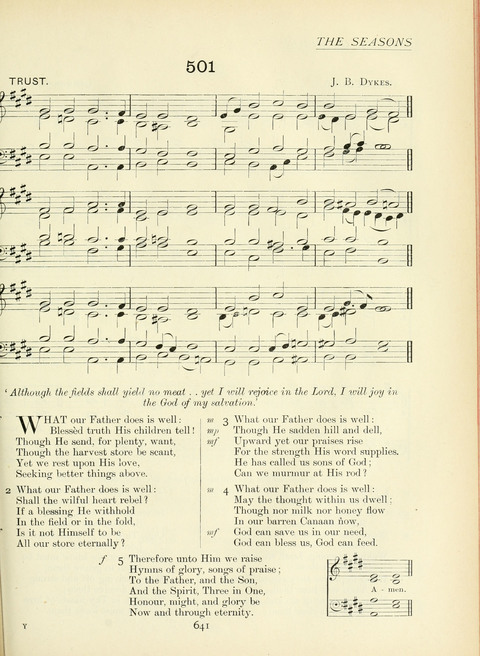 The Church Hymnary page 641