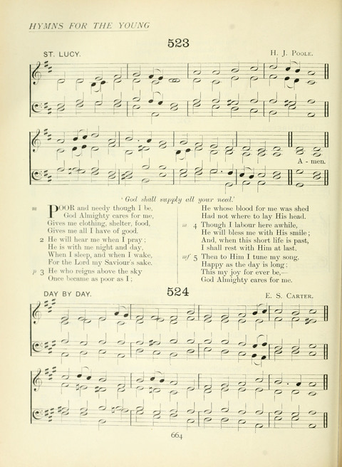 The Church Hymnary page 664