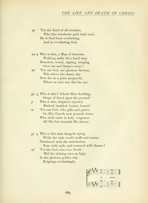 The Church Hymnary page 689