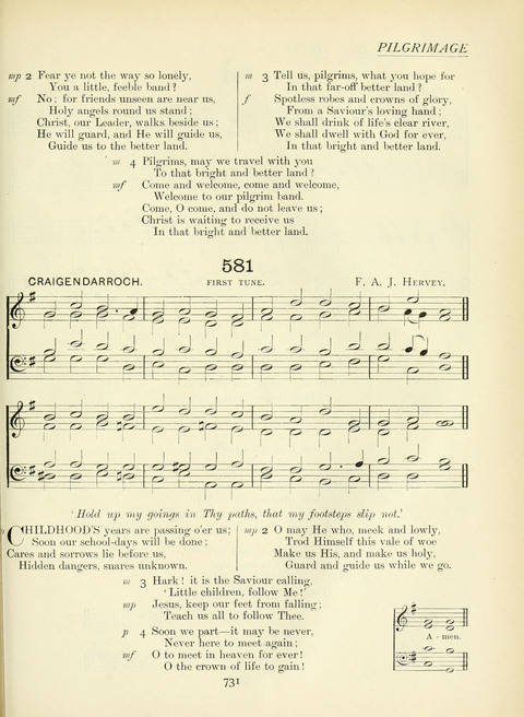 The Church Hymnary page 731