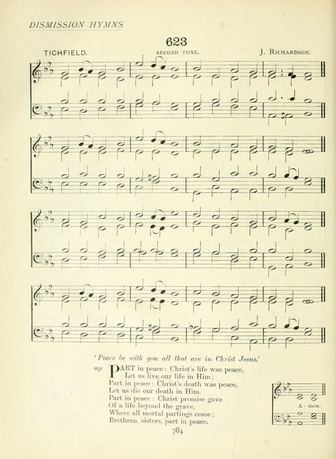 The Church Hymnary page 784