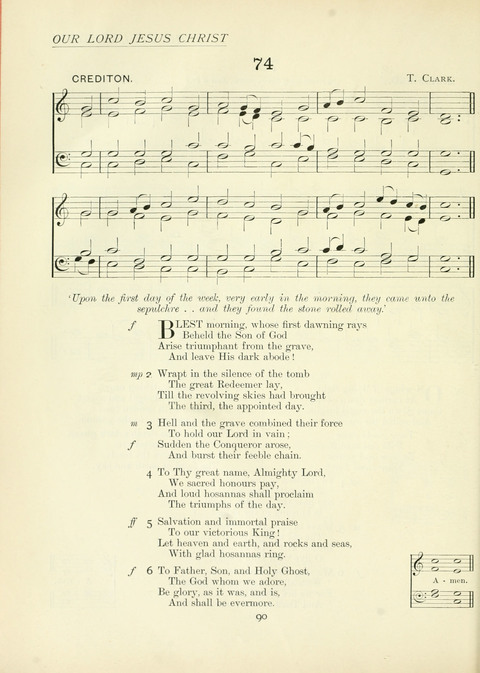 The Church Hymnary page 90