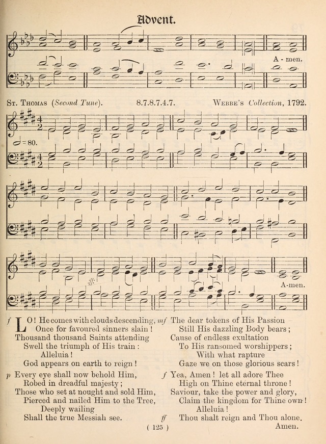 Church Hymns: with tunes (New ed.) page 125