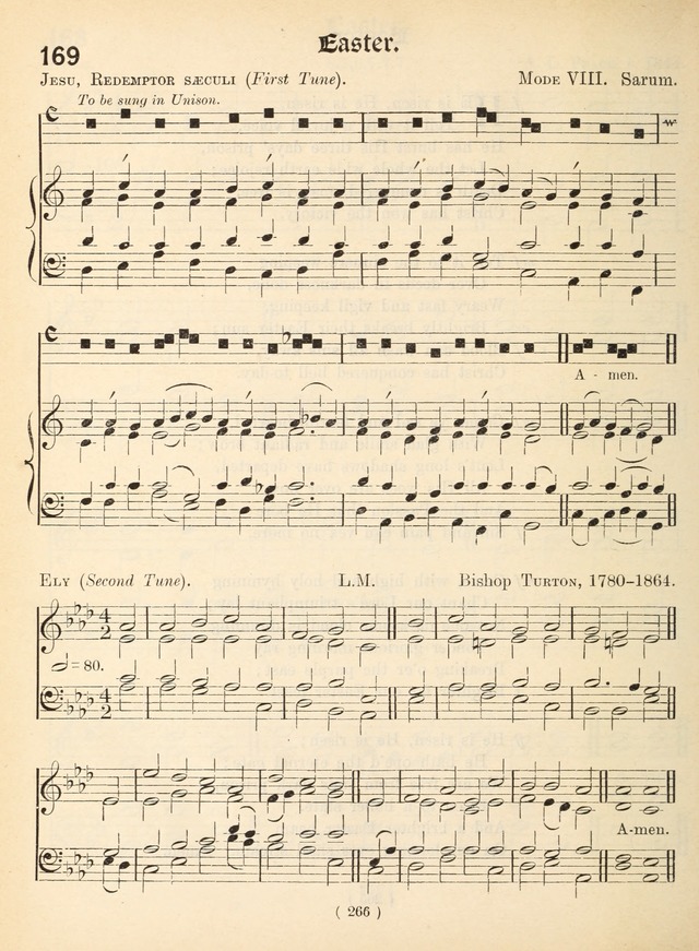 Church Hymns: with tunes (New ed.) page 266