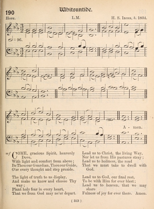 Church Hymns: with tunes (New ed.) page 313