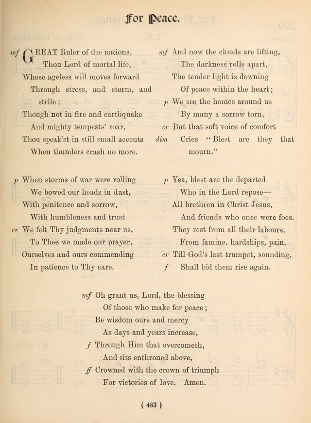 Church Hymns: with tunes (New ed.) page 483