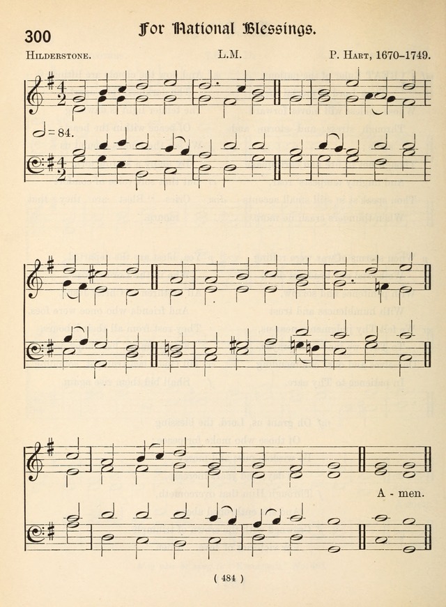 Church Hymns: with tunes (New ed.) page 484