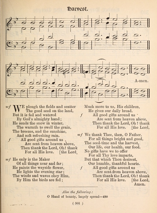 Church Hymns: with tunes (New ed.) page 501
